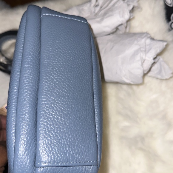 Pom Pom London Mayfair. Beautiful slate blue leather purse. - Picture 7 of 8